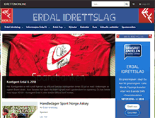 Tablet Screenshot of erdal-il.no